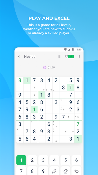 Sudoku Master - Sudoku Puzzles - Gameplay image of android game