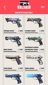 Valorant: Sakura Classic - Sidearms