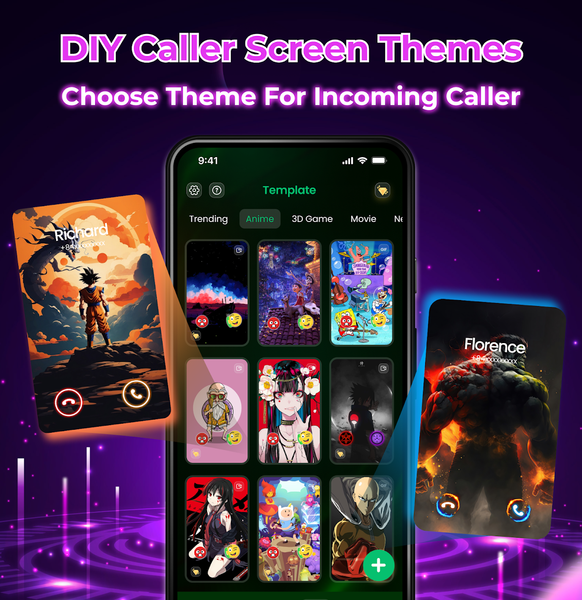 Color Phone: Call Screen Theme - عکس برنامه موبایلی اندروید