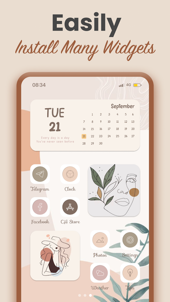 Widget 2025: Aesthetic Widgets - Image screenshot of android app