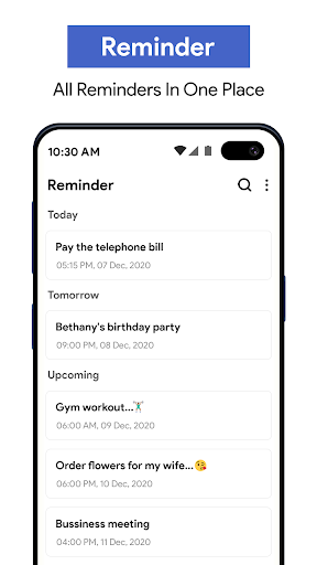 Reminder - Image screenshot of android app