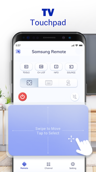 Remote Control for TV Samsung - عکس برنامه موبایلی اندروید