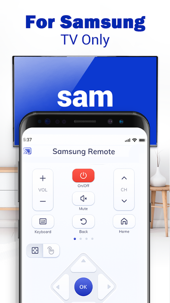 Remote Control for TV Samsung - عکس برنامه موبایلی اندروید