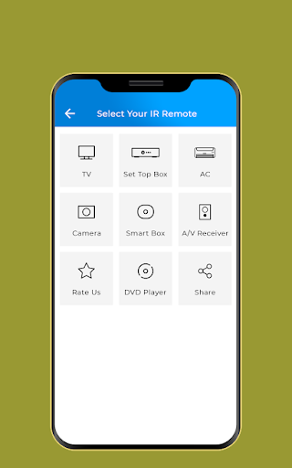 remote control for all devices TV/AC/Setup box/DVD - Image screenshot of android app