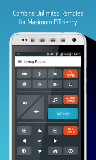 AnyMote Universal Remote + WiFi Smart Home Control - Image screenshot of android app