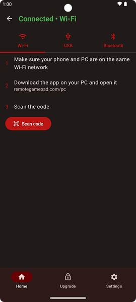 Remote Gamepad - Image screenshot of android app