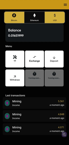 Cloud Crypto Miner: Earn BTC - عکس برنامه موبایلی اندروید