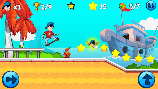 Skater Kid - Gameplay image of android game