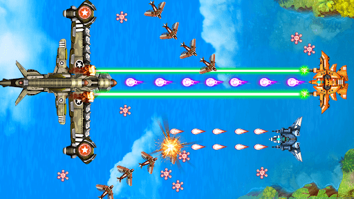 1945 Galaxy Shooter - Gameplay image of android game