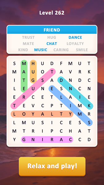 Word Search Daily - Gameplay image of android game