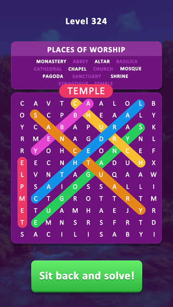 Word Search Daily - Gameplay image of android game