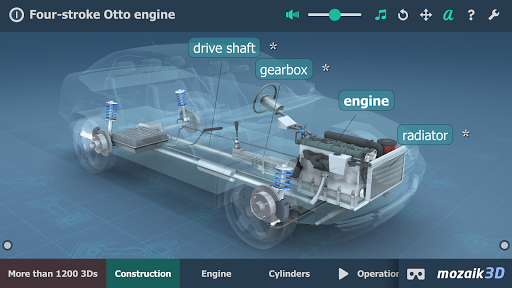 Four-stroke Otto engine 3D - Image screenshot of android app
