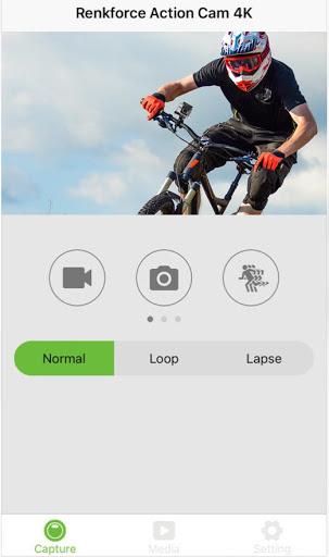 Renkforce Action Cam 4K - Image screenshot of android app