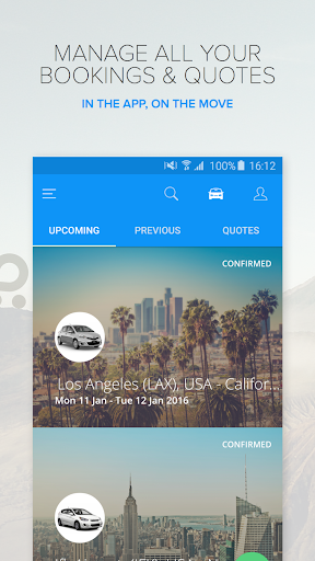 Rentalcars.com Car Rental App - Image screenshot of android app