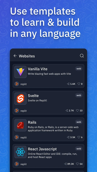 Replit: Vibe Code Apps - Image screenshot of android app