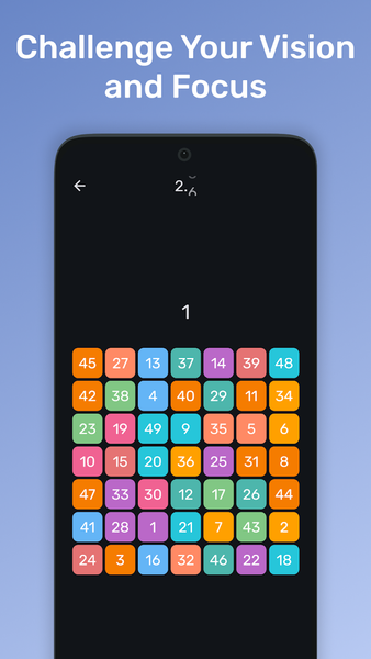 Schulte table - Image screenshot of android app