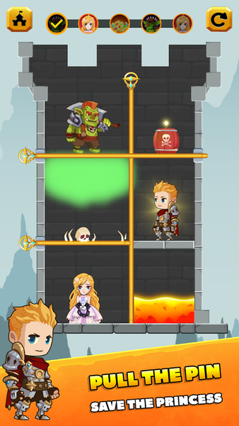 Rescue Hero: Pull Pin Games - عکس بازی موبایلی اندروید
