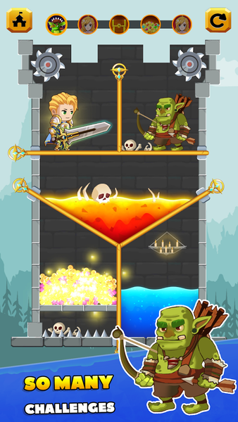 Rescue Hero: Pull Pin Games - عکس بازی موبایلی اندروید