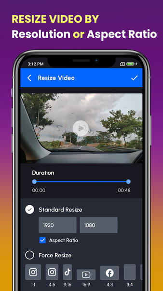 Resize Video, Compress & Crop - عکس برنامه موبایلی اندروید