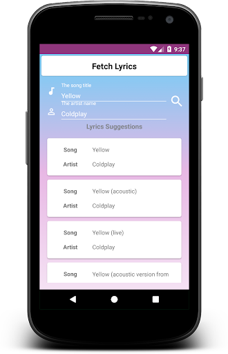 SingAlong - Sing your passion - Image screenshot of android app