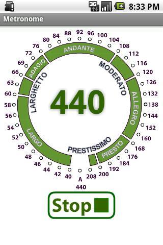 Metronome - Image screenshot of android app