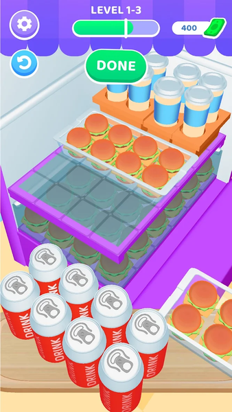 Fridge Restock - Gameplay image of android game