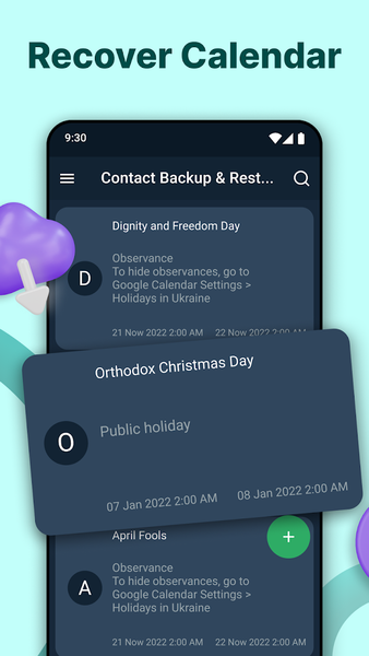 Contact Backup & Restore - عکس برنامه موبایلی اندروید