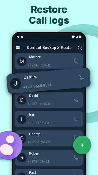 Contact Backup & Restore - عکس برنامه موبایلی اندروید