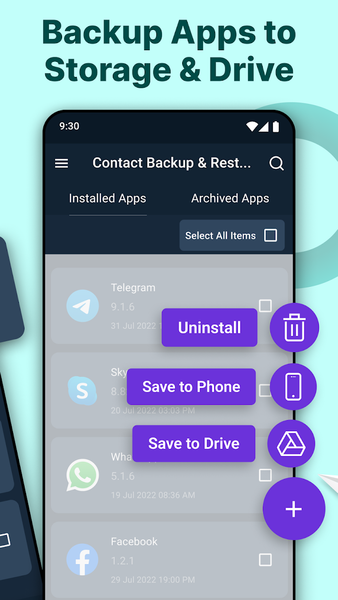 Contact Backup & Restore - عکس برنامه موبایلی اندروید
