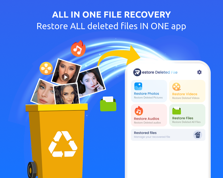 Restore Data - Recovery Photos - Image screenshot of android app