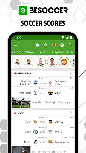 BeSoccer - Soccer Live Score - عکس برنامه موبایلی اندروید