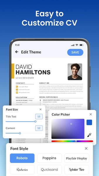 Resume Builder - CV Maker App - Image screenshot of android app