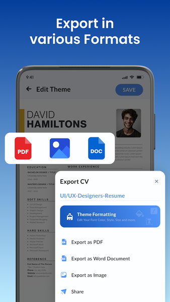 Resume Builder - CV Maker App - Image screenshot of android app