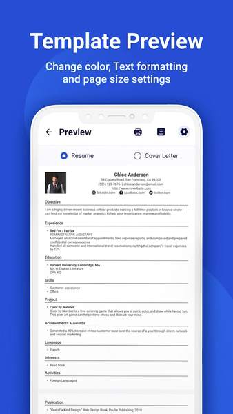 Resume Builder & CV Maker - Image screenshot of android app