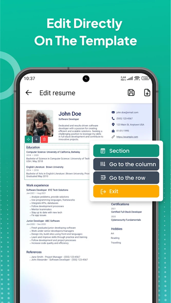 Resume Builder - AI CV Maker - Image screenshot of android app