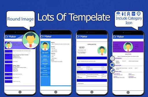 CV Maker for Job Applications:Photo Resume Builder - عکس برنامه موبایلی اندروید