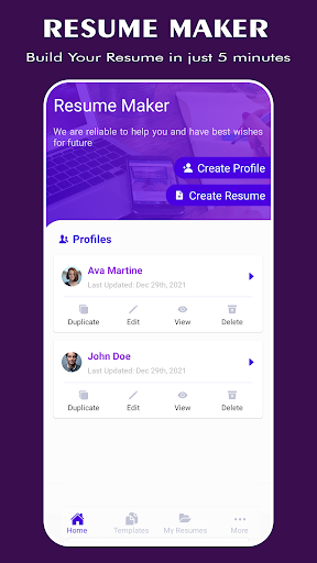 Resume Maker, Builder, Creator - عکس برنامه موبایلی اندروید