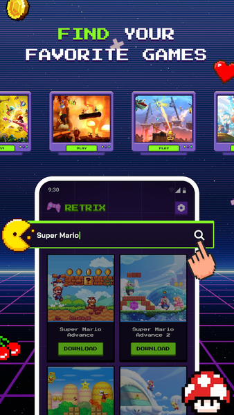 Retrix: Retro Game Console - عکس برنامه موبایلی اندروید