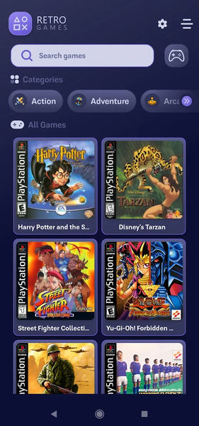 Retro Games - PSX Emulator - Image screenshot of android app