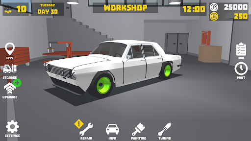 Retro Garage - Car Mechanic - Gameplay image of android game