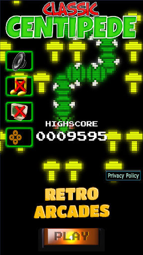 Classic Centipede - Gameplay image of android game