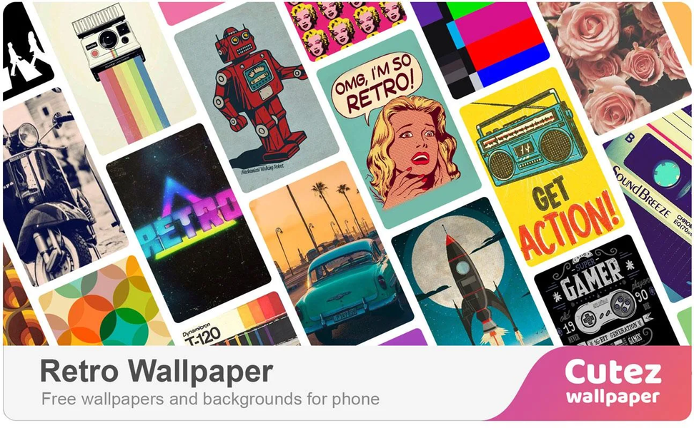 Retro Wallpaper - Image screenshot of android app