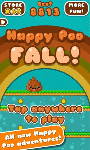 Happy Poo Fall - Gameplay image of android game