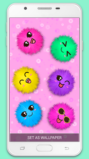 Fluffy Pink Wallpaper Live - Image screenshot of android app