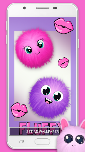Fluffy Pink Wallpaper Live - Image screenshot of android app
