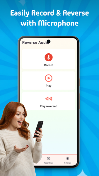 Reverse Audio: Sing Challenge - عکس برنامه موبایلی اندروید