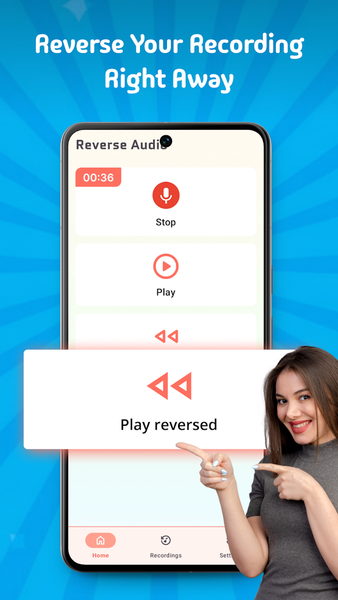 Reverse Audio: Sing Challenge - عکس برنامه موبایلی اندروید