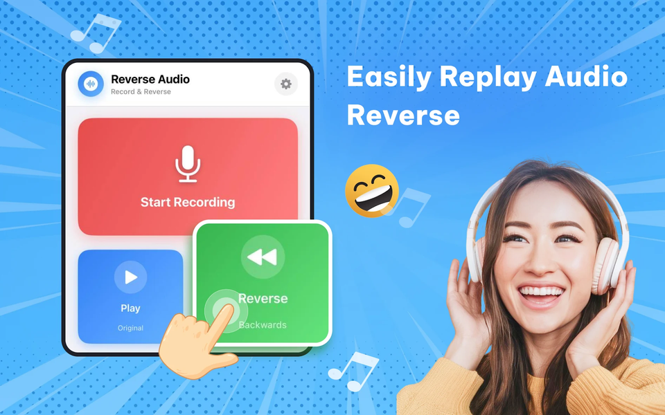 Reverse Song & Voice Challenge - عکس برنامه موبایلی اندروید