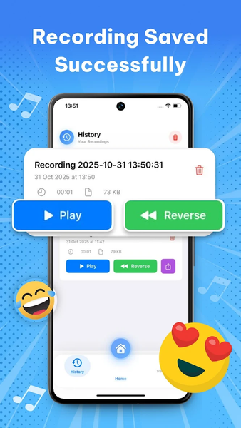 Reverse Song & Voice Challenge - عکس برنامه موبایلی اندروید