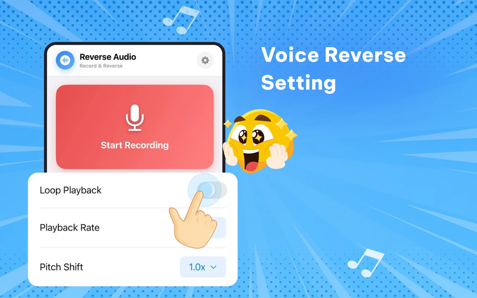 Reverse Song & Voice Challenge - عکس برنامه موبایلی اندروید